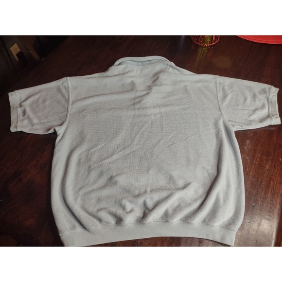 Taylor & Henry Mens Polo Knit Gray Short Sleeve XL Pullover Casual Pocket - Picture 4 of 7